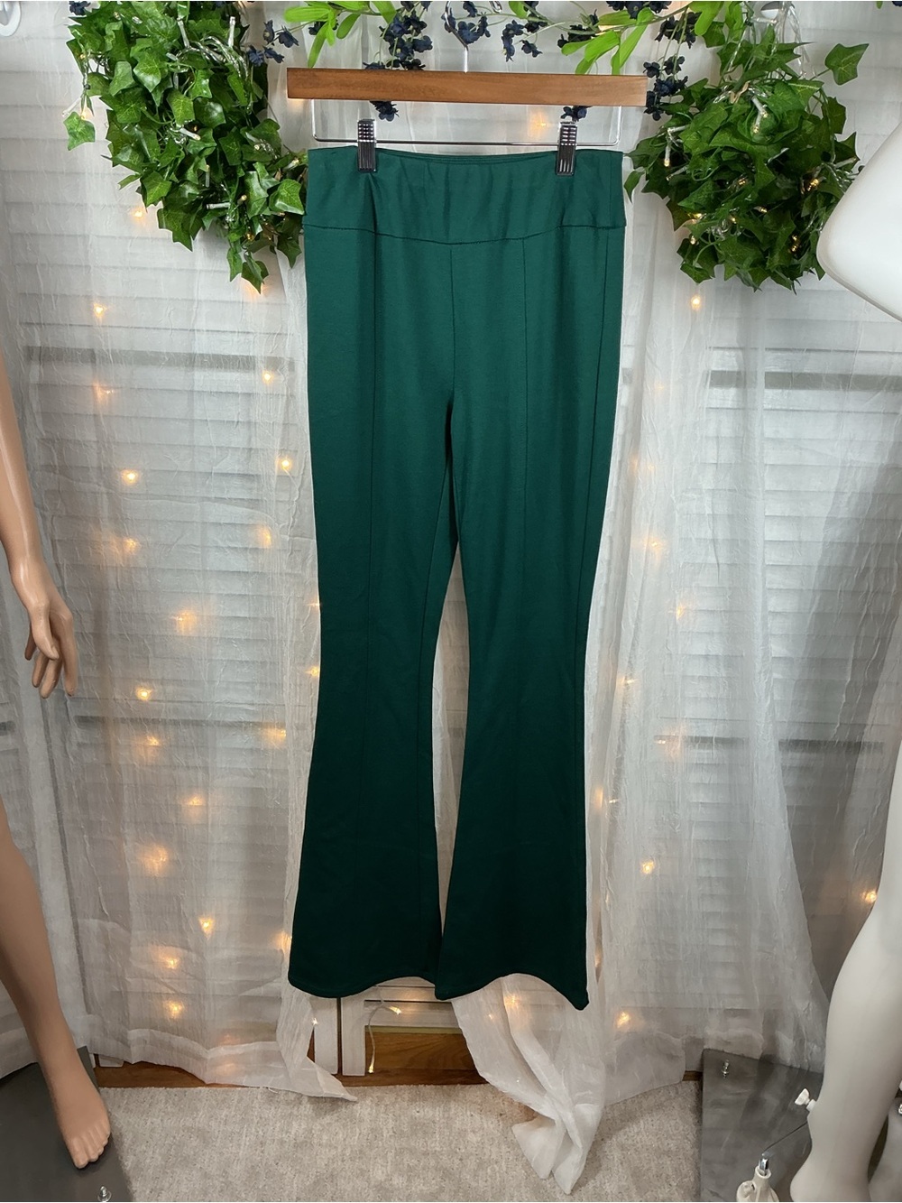 Dear Scarlett Hunter Green Flare Pants
